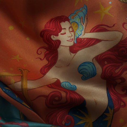 Sirené Illustrated Scarf