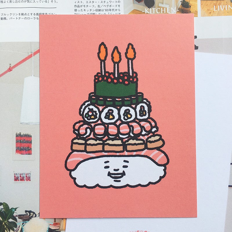 Sushi Cake Greeting Card