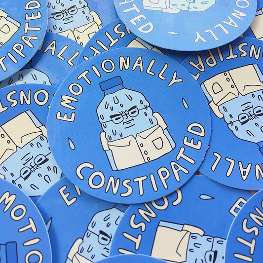 Emotionally Constipated Sticker
