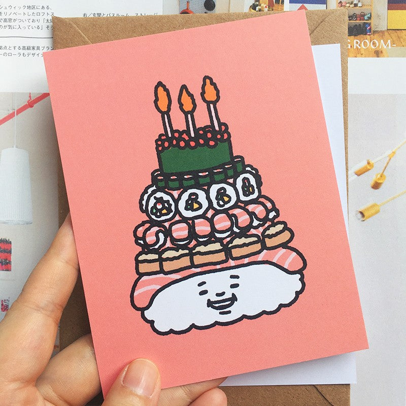 Sushi Cake Greeting Card