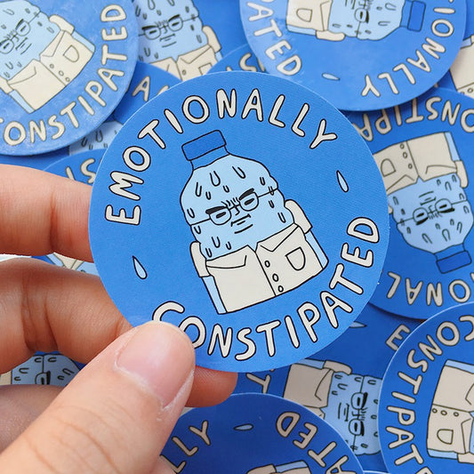 Emotionally Constipated Sticker