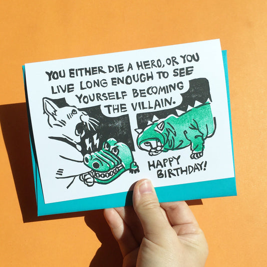 Villain Birthday Greeting Card