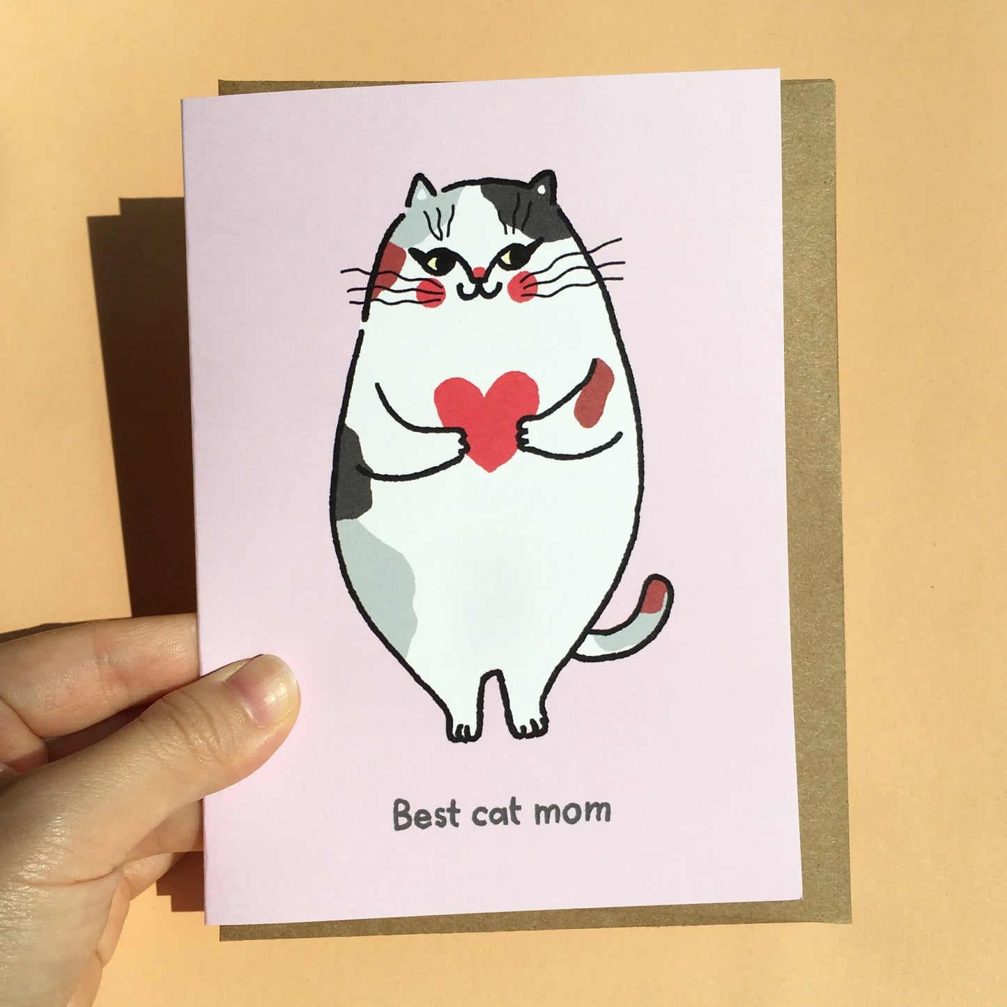 Best Cat Mom Greeting Card