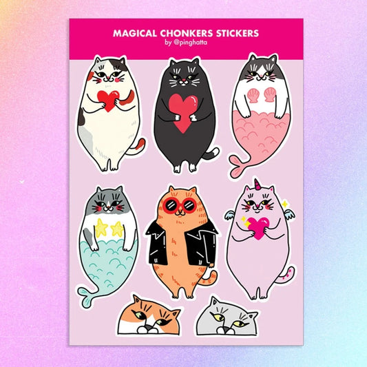 Magical Chonker Sticker Sheet
