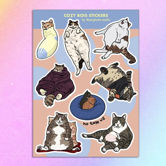 Cozy Bois Sticker Sheet
