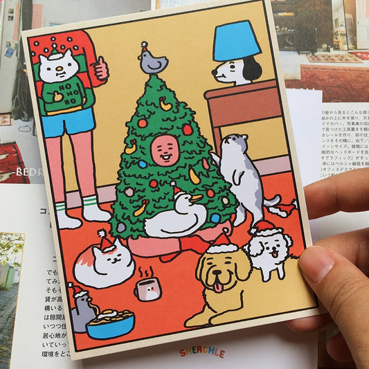 A Jolly Gathering Greeting Card