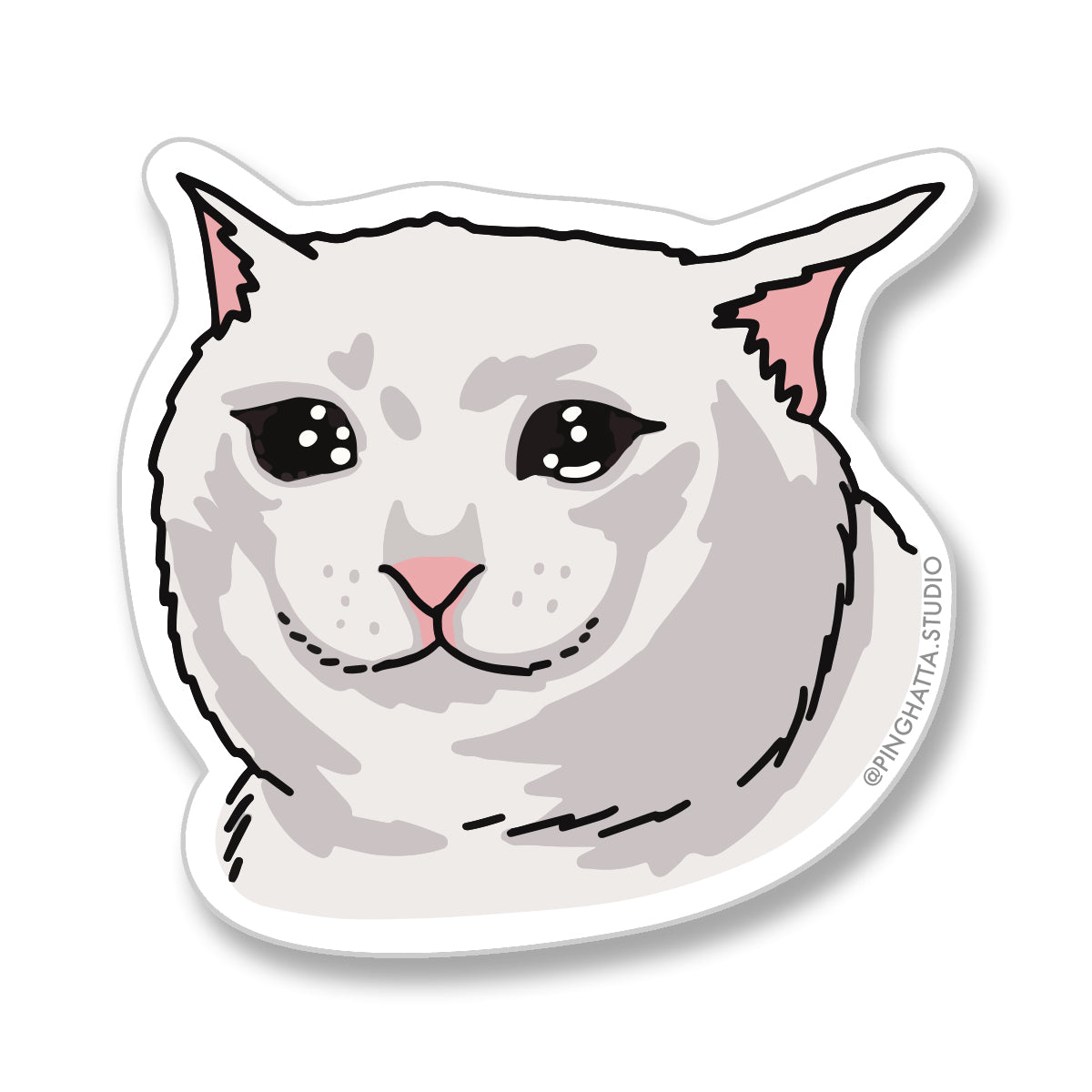 Sad Cat Sticker – Wormhole