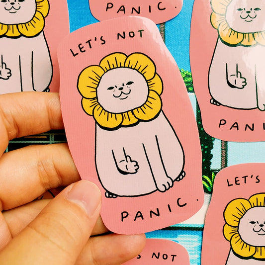 Let's Not Panic Sticker